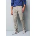 Chinos MEYER "M5 Slim", Herren, Gr. 32, Länge 34, grau (stein), 97% Baumwolle;3% Elasthan, unifarben, slim fit lang, Hosen, aus Bio-Baumwolle