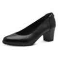 Pumps TAMARIS, Damen, Gr. 37, schwarz, Leder, elegant, Schuhe, Trichterabsatz, Abendschuh, Festtagsschuh in zeitloser Optik