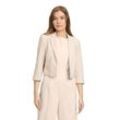 Jackenblazer BETTY BARCLAY "Betty Barclay Kurzblazer mit 3/4 Arm", Damen, Gr. 36, grau, Obermaterial: 86% Polyester, 14% Elasthan. Futter: 100% Polyester., Basic, normal kurz, 3/4-Ärmel, Blazer, Material