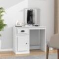 Schminktisch S 90X50X132,5 Cm Holzwerkstoff | Farbe: Weiß | Modell: mit Spiegel
