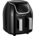 RUSSELL HOBBS Heissluftfritteuse "27290-56 SatisFry Snappi Dual Basket", schwarz, B:32,2cm H:38,5cm T:41,2cm, Fritteusen