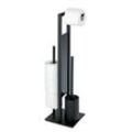 Wenko Stand WC-Garnitur Rivalta schwarz