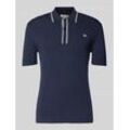 Slim Fit Poloshirt mit Label-Stitching