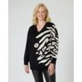 Pullover mit Zebra Jacquard