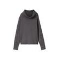 TOM TAILOR Damen Rollkragenpullover mit LENZING™ ECOVERO™, grau, Uni, Gr. XL