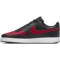 Sneaker NIKE SPORTSWEAR "COURT VISION LOW", Gr. 44, bunt (schwarz, university, rot, weiß), Leder, Synthetik, sportlich, Schuhe, Design auf den Spuren des Air Force 1