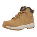 Schnürboots NIKE SPORTSWEAR "Manoa Leather", Gr. 40,5, gelb (haystack, haystack, velvet, braun), Leder, sportlich, Schuhe