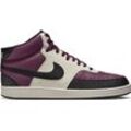 Sneaker NIKE SPORTSWEAR "COURT VISION MID NEXT NATURE", Gr. 43, rot (schwarz, beetroot, schwarz, sail), Synthetik, sportlich, Schuhe, Design auf den Spuren des Air Force 1