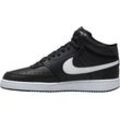 Sneaker NIKE SPORTSWEAR "COURT VISION MID NEXT NATURE", Gr. 42, schwarz-weiß (schwarz, weiß), Synthetik, sportlich, Schuhe, Design auf den Spuren des Air Force 1