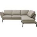 Ecksofa "Spin, Multifunktionssofa, bequem und hochwertige Verarbeitung, L-Form", grau (taupe), B:329cm H:87cm T:259cm, 100% Leder, SCHÖNER WOHNEN-KOLLEKTION, Sofas, Drehsitz-Funktion, USB-Anschluss, Armlehnfunktion, Rückenverstellung