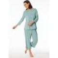 SCHIESSER Schlafanzug 3/4-lang jade - Comfort Nightwear 38 female