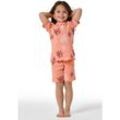 SCHIESSER Schlafanzug kurz Rollsaum Sonnen apricot - Girls World 128 female