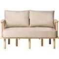 2-Sitzer Sofa Stoff beige ASKER