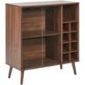 Weinregal TULLAMORE 91 cm Dunkelbraun