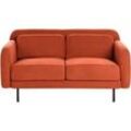 2-Sitzer Sofa Stoff orange LILAND