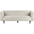 3-Sitzer Sofa Stoff hellbeige BYSKE