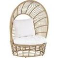 Garten Sessel LIDO Rattan Beige