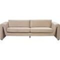 3-Sitzer Sofa Samtstoff sandbeige MAUNU