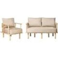 3-Sitzer Sofa Stoff beige ASKER