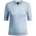 Rundhals-Pullover Fusionana BOSS blau, 36