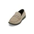 Loafer MARC O'POLO "aus hochwertigem Rindleder", Damen, Gr. 36, grau (grau stone), Obermaterial: 100% Leder (Rind), unifarben, Schuhe