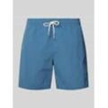 Relaxed Fit Badeshorts mit Logo-Stitching