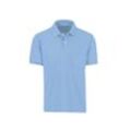 Poloshirt TRIGEMA "TRIGEMA Polohemd mit Brusttasche", Herren, Gr. L, blau (horizont), 100% Baumwolle, Basic, Kurzarm, Shirts