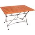 Gartentisch GARDEN PLEASURE "Wien", braun (holzfarben), B:80cm H:74cm T:120cm, Tische