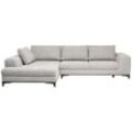 Stylife Ecksofa , Grau , Textil , 3-Sitzer , Füllung: Schaumstoff , Ottomane links, L-Form , 314x211 cm , seitenverkehrt erhältlich, Rücken echt ,