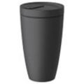 Villeroy & Boch Kaffeebecher Manufacture Rock , Schwarz , Keramik , 350 ml , Kaffee & Tee, Tassen, Kaffeebecher