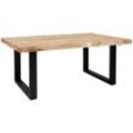 Landscape Couchtisch , Eiche , Holz , Wildeiche , massiv , rechteckig , U-Form , 110x45x75 cm , Wohnzimmer, Wohnzimmertische, Couchtische