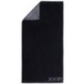 Joop! Handtuch Classic Doubleface , Schwarz , Textil , Uni , 50x100 cm , Made in Germany, Oeko-Tex® Standard 100 , saugfähig, Aufhängeschlaufe,