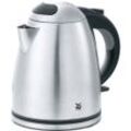 WMF Wasserkocher Stelio , Schwarz, Silber , Metall , 1,2 L , kabellos, automatische Abschaltung, manuelle Überhitzungsschutz, 360°-Sockel,