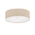 Fischer & Honsel Deckenleuchte Thor , Sand , Kunststoff, Textil , rund,rund , 12 cm , Lampen & Leuchten, Innenbeleuchtung, Deckenleuchten