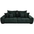 Carryhome Bigsofa , Dunkelgrün , Textil , Buche , massiv , 3-Sitzer , Füllung: Schaumstoff , 280x67x120 cm , Stoffauswahl, Rücken echt , Wohnzimmer,