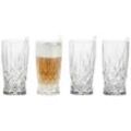 Nachtmann Latte-Macchiato-Glas Nachtmann , Glas , 8-teilig , 350 ml , 7.5x14.6x7.5 cm , Made in Germany , mit Strohhalm , Kaffee & Tee, Tassen, Latte
