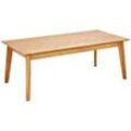 Mid.you Couchtisch , Eiche , Holz, Holzwerkstoff , Eiche , furniert, massiv , rechteckig , konisch , 120x45x60 cm , Wohnzimmer, Wohnzimmertische,