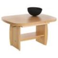 Mid.you Couchtisch , Buche , Holzwerkstoff , Holz , oval , Wange , 90 - 142x52 - 62x68 cm , ausziehbar, höhenverstellbar , Wohnzimmer,