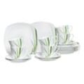 Ritzenhoff Breker Kaffeeservice Gianna , Grün, Weiß , Keramik , 18-teilig , 200 ml,200 ml , 21x22x26 cm , Essen & Trinken, Geschirr, Geschirr-Sets,
