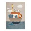 Ben'n'jen Kinderteppich Arche Noah , Mehrfarbig , Textil , Tier , rechteckig , 80x150 cm , ISO 9001, Bsci, Oeko-Tex® Standard 100 , für