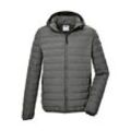 Steppjacke "GS 84 MN QLTD JCKT", Herren, Gr. M, grau (stahlgrau), Oberstoff: 100% Polyester, Futter: 100% Polyester (recycelt), Wattierung: 100% Polyester, G.I.G.A. DX BY KILLTEC, sportlich, Jacken, Herren Steppjacke m. abnehm. Kapuze, wasserabweisend, winddicht