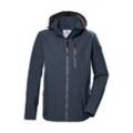 Funktionsjacke "GS 81 MN JCKT", Herren, Gr. L, blau (dunkelblau), Oberstoff: 100% Polyester, Futter: 100% Polyester (recycelt), G.I.G.A. DX BY KILLTEC, sportlich, Jacken, Wasserabweisende Herrenjacke, abnehmbare Kapuze, nachhaltig produziert