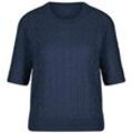 Rundhals-Pullover Peter Hahn Cashmere blau, 38