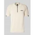 Regular Fit Poloshirt mit Label-Print Modell 'Perform-Max'