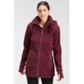 Fleecejacke POLARINO, Damen, Gr. 34, rot (weinrot), Fleece, Obermaterial: 100% Polyester, unifarben, sportlich, Langarm angesetztes Bündchen mit Daumenlöchern, Jacken, aus Fleece, atmungsaktiv, schnell trocknend