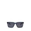 TOM TAILOR Herren Rechteckige Sonnenbrille, blau, Uni, Gr. ONESIZE