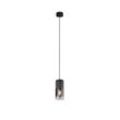 Trio Leuchten Hängeleuchte Robin , Schwarz , Metall, Glas , 23-150 cm , beliebig kürzbar , Lampen & Leuchten, Innenbeleuchtung, Hängelampen,