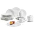 Seltmann Weiden Kombiservice Trio Weiss , Weiß , Keramik , 30-teilig , 230 ml,230 ml , hitzebeständig , Essen & Trinken, Geschirr, Geschirr-Sets,