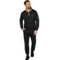 Freizeitanzug TRIGEMA "TRIGEMA Herren Jogginganzug in Sweat-Qualität", Herren, Gr. L, schwarz, 70% Baumwolle, 30% Polyester, sportlich, Sportanzüge