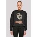 Sweatshirt F4NT4STIC "Kiss Demon Rock", Damen, Gr. L, schwarz, Obermaterial: 65% Baumwolle, 35% Polyester, casual, oversize, Rundhals, Langarm ohne Bündchen, Sweatshirts, Premium Qualität